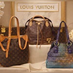 Louis Vuitton bags collector’s pieces absolutely gorgeous. See listings